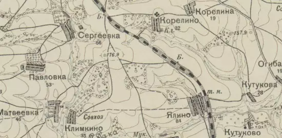 Карта Рязанского уезда Рязанской губернии 1928 года - screenshot_3373.webp