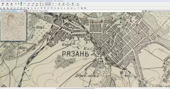 Карта Рязанского уезда Рязанской губернии 1928 года - screenshot_3371.webp