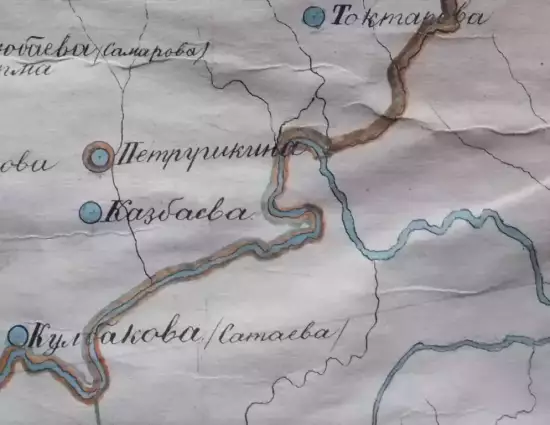 Карта Златоустовского уезда Уфимской губернии 1874 года -  Златоустовского уезда Уфимской губернии 1874 года (1).webp