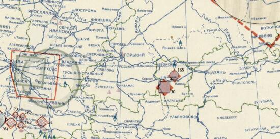 Карта Европейской части СССР 1933 года. Добыча и первичная обработка неметаллических ископаемых - screenshot_3941.jpg