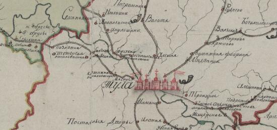 Почтовая карта Тульской губернии 1805 года - screenshot_4075.jpg