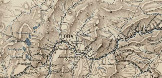 Карта Забайкальской железной дороги и планы ее главнейших железнодорожных поселков 1911 года - screenshot_4081.jpg