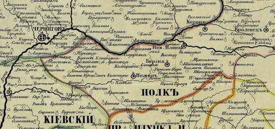Генеральная карта Малой России, разделенной на десять полков 1851 года - screenshot_4332.jpg