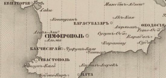 Карта возвышений полуострова Крым 1857 года - screenshot_4402.jpg