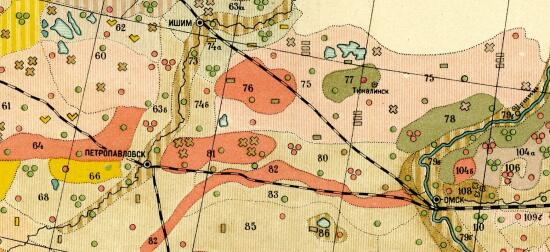 Схематическая карта почвенных районов черноземной полосы Западной Сибири 1927 года - screenshot_4891.jpg