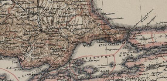 Карта Европейской Турции, Румынии, Сербии, Черногории и Королевства Эллинов 1875 года - screenshot_5344.jpg
