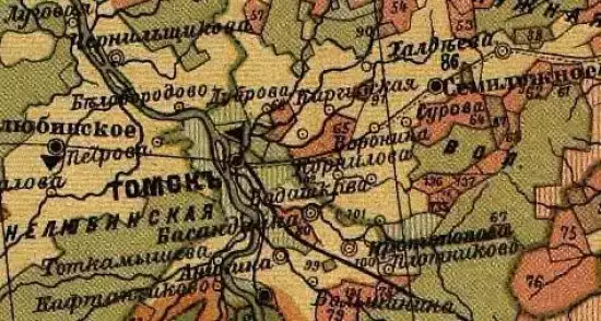 Карта Томской губернии 1905 год - _Томской_губернии_1905_г.webp