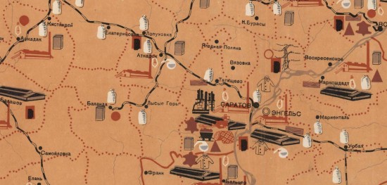 Карта размещения существующей промышленности по Нижне-Волжскому краю 1933 года - screenshot_5962.jpg