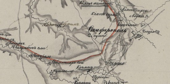 Карта линии отделяющей горную от степной части Крыма 1835 года - screenshot_6157.jpg