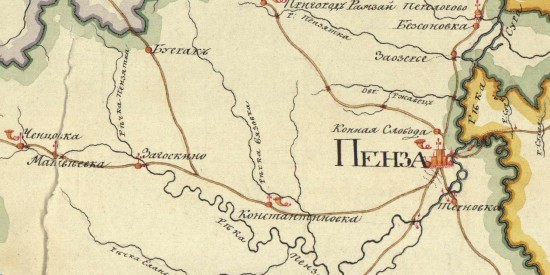Карта Пензенской губернии 1806 года - screenshot_6351.jpg