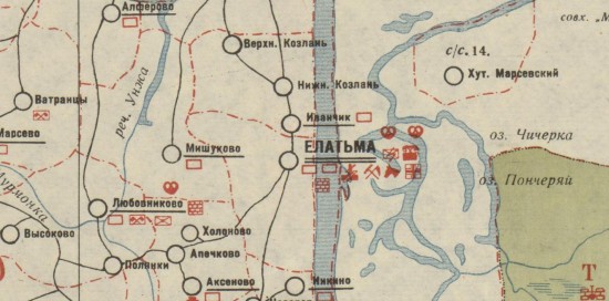 Схематическая экономическая карта Елатомского района Московской области 1931 года - screenshot_6484.jpg