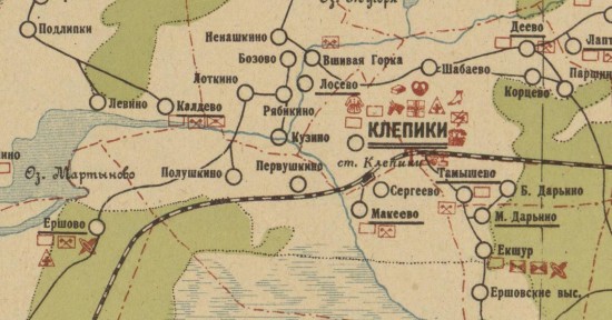 Схематическая экономическая карта Клепиновского района Московской области 1931 года - screenshot_6504.jpg