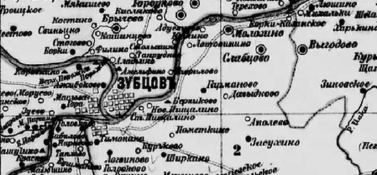Карта Зубцовского уезда Тверской губернии 1892 -  уезд (2) (Копировать).webp