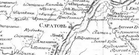 Карта Саратовского наместничества 1792 -  Саратавскаго наместничества 1792 (Копировать) (2).webp