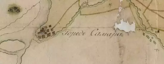 План карта Самарской линии 1771 - -карта Самарской линии_1771 (Копировать) (2).webp