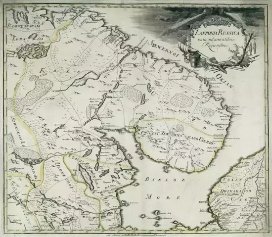 Российская Лапландия французская карта 1745 -  Лапландия (французская карта)_1745 (Копировать).webp