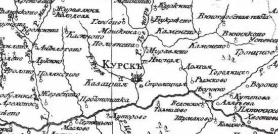 Карта Курского наместничества 1792 -  Курскаго наместничества 1792 (Копировать) (2).webp