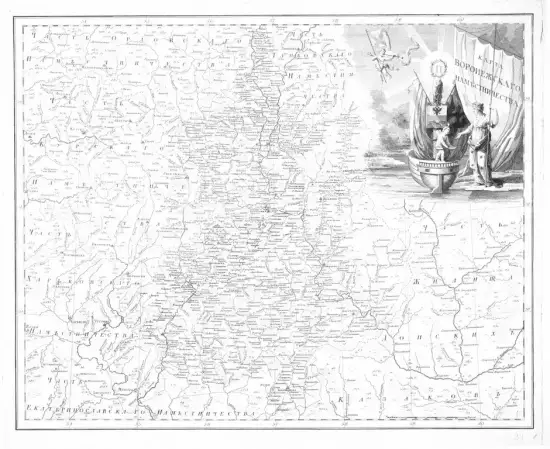Карта Воронежского наместничества 1792 -  Воронежскаго наместничества 1792 (Копировать) (2).webp