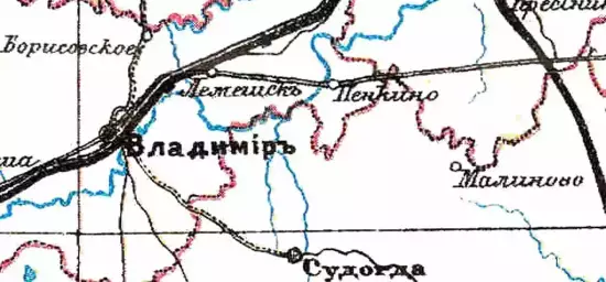 Карта Владимирской губернии 1890 -  Губерния в 1890 (2) (Копировать).webp