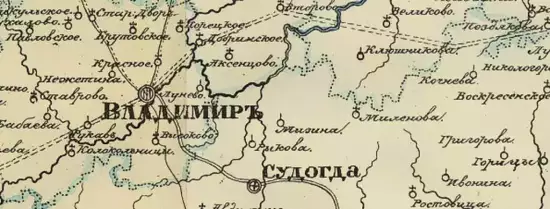 Квартирная карта Владимирской губернии 1839 -  Владимирской губернии 1839  (Копировать).webp