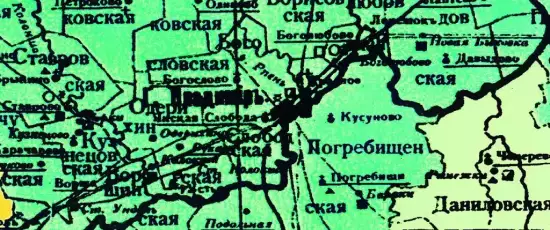 Карта Владимирской губернии 1898 -  административного деления Владимирской губернии 1898 (Копировать).webp