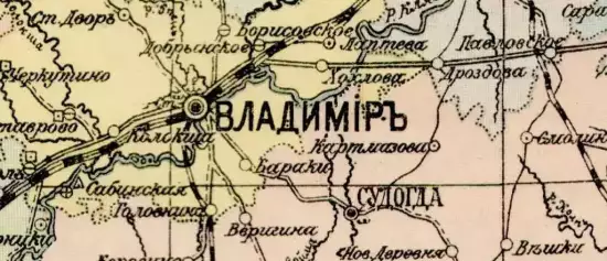 Карта Владимирской губернии 1913 -  Владимирской губернии в 1913 (Копировать).webp