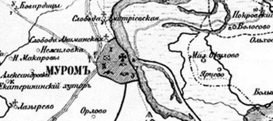 Карта Муромского уезда Владимирской губернии 1877 -  Муромского уезда 1877 (Копировать) (2).webp