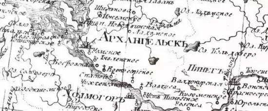 Карта Архангельского наместничества 1792 -  Архангельского наместничества 1792 (Копировать) (2).webp
