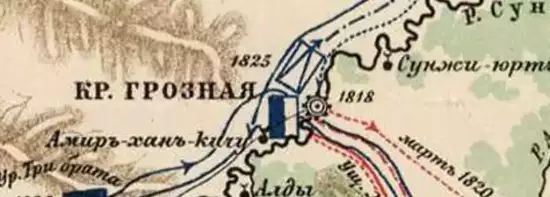 Операционная карта военных действий в Чечне в 1818-1826 -  карта военных действий в Чечне_1826 (Копировать).webp