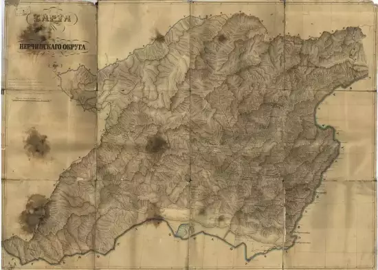 Карта Нерчинского округа 1869 год -  Нерчинского округа 1869 (Копировать) (2).webp