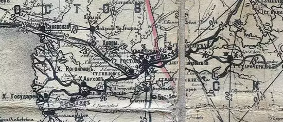 Карта дорожника земли войска донского 1887 -  дорожная области войска донского-1887 (Копировать) (2).webp
