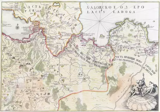 Карта Ладожское озеро и Финский залив 1745 -  озеро и Финский залив_1745 (Копировать) (2).webp