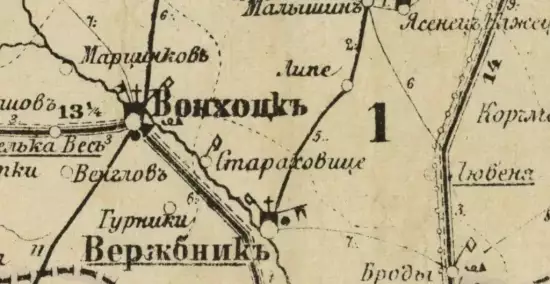 Карта Радомской губернии 1881 года -  Радомской губернии 1881 года (1).webp