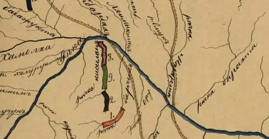 Карта Якутской области 1853 года -  Якутской области 1853 года (1).webp