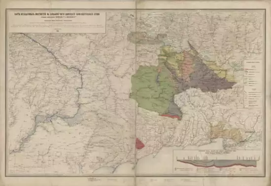 Карта Донецкого Каменноугольного кряжа 10 верст, 1869 год -  исследуемых местностей в западной части Донецкого Каменноугольного кряжа (2).webp