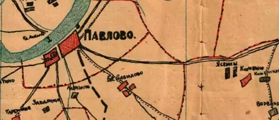 Карта Павловского района Нижегородского края 1931 года -  Павловского района Нижегородского края (1).webp