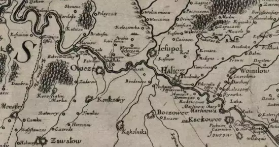 Специальная карта Украины 1650 года, Боплан -  карта Украины 1650 года, Боплан (1).webp