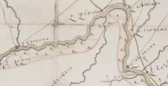 Карта деревень в ведении Бердской Земской избы 1771 года -  деревень в ведении Бердской Земской избы 1771 года.webp