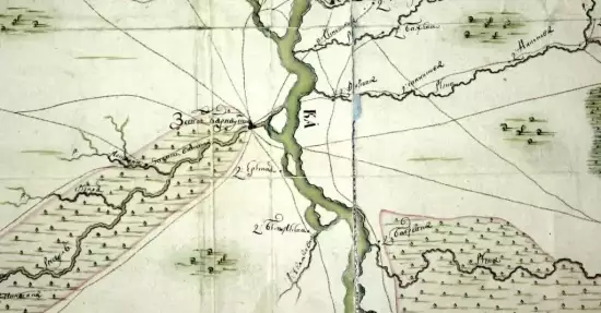 Карта Белоярской земской конторы 1771 года -  Белоярской земской конторы 1771 года 20 верст.webp