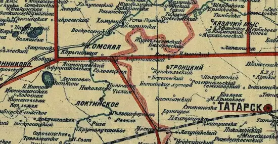Карта Омской губернии с границами волостей 1925 года -  Омской губернии с границами волостей 1925 года (1).webp