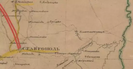 Карта Кавказского края 1842 года -  Кавказского края 1842 года (2).webp