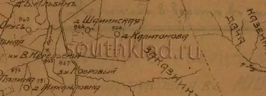 Карта Канского уезда Енисейской губернии 1920 года -  Канского уезда Енисейской губернии 1920 года (2).webp