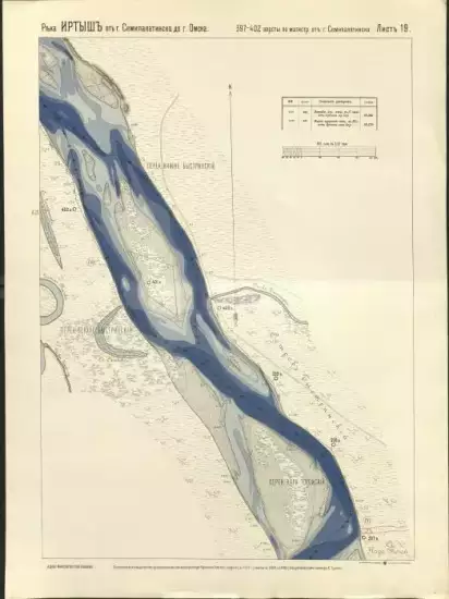 План реки Иртыша от г. Семипалатинска до г. Омска 1908 год -  19.webp