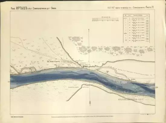 План реки Иртыша от г. Семипалатинска до г. Омска 1908 год -  11.webp