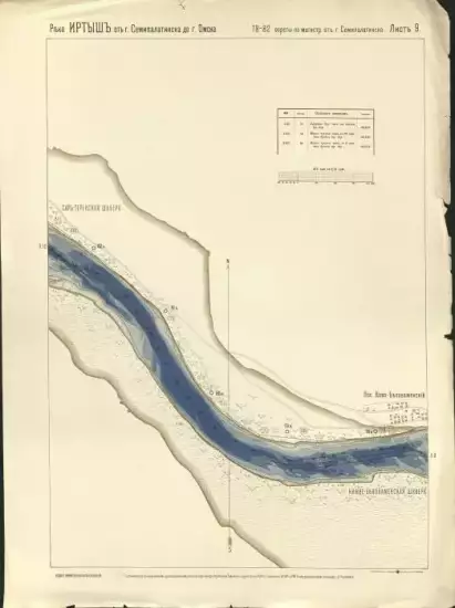 План реки Иртыша от г. Семипалатинска до г. Омска 1908 год -  9.webp
