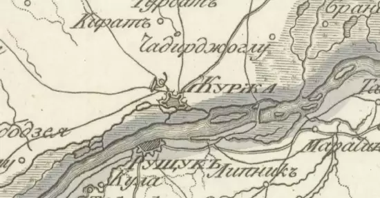 Карта Бессарабии, Молдавии, Валахии 1820 года -  Бессарабии, Молдавии, Валахии 1820 года (5).webp