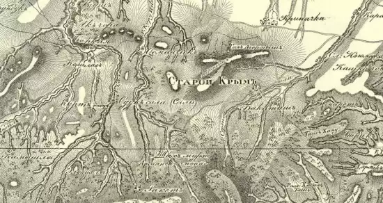 Карта южного Крыма П. И. Кеппена 1836 года -  южного Крыма П. И. Кеппена 1836 года (3).webp