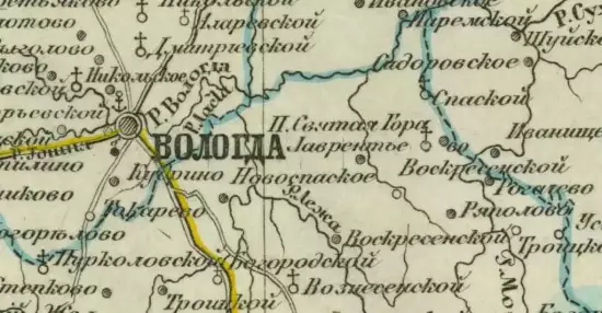 Карта Европейской России и Кавказского края 1862 года -  европейской России и Кавказского края 1862 года (1).webp