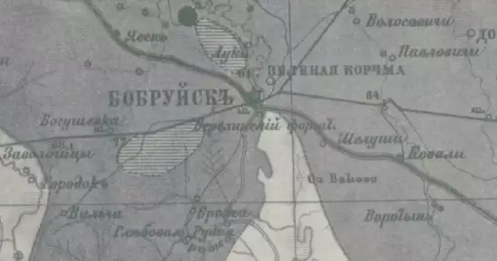 Геологическая карта Полесья 1900 года -  карта Полесья 1930 года (1).webp
