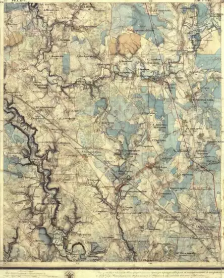 Топографическая карта окрестностей Москвы 1852 года -  карта окрестностей Москвы 1852 года (2).webp